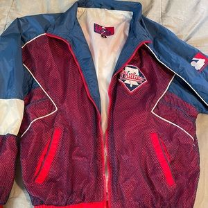 Vintage Phillies Baseball Jacket Windbreaker SMALL